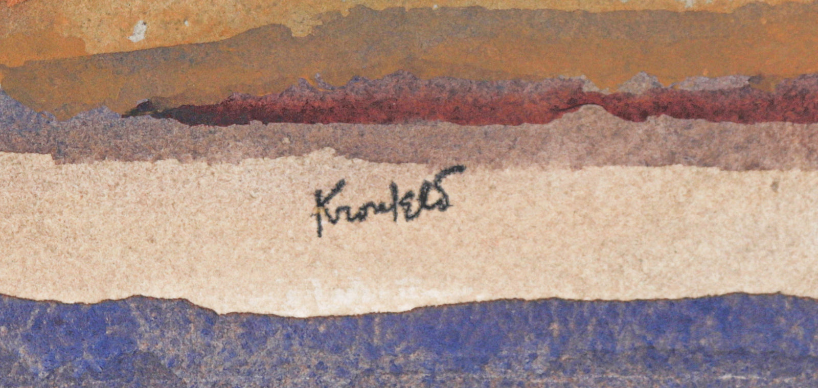 Stormy Horizon<br>1970s Watercolor<br><br>#C2280