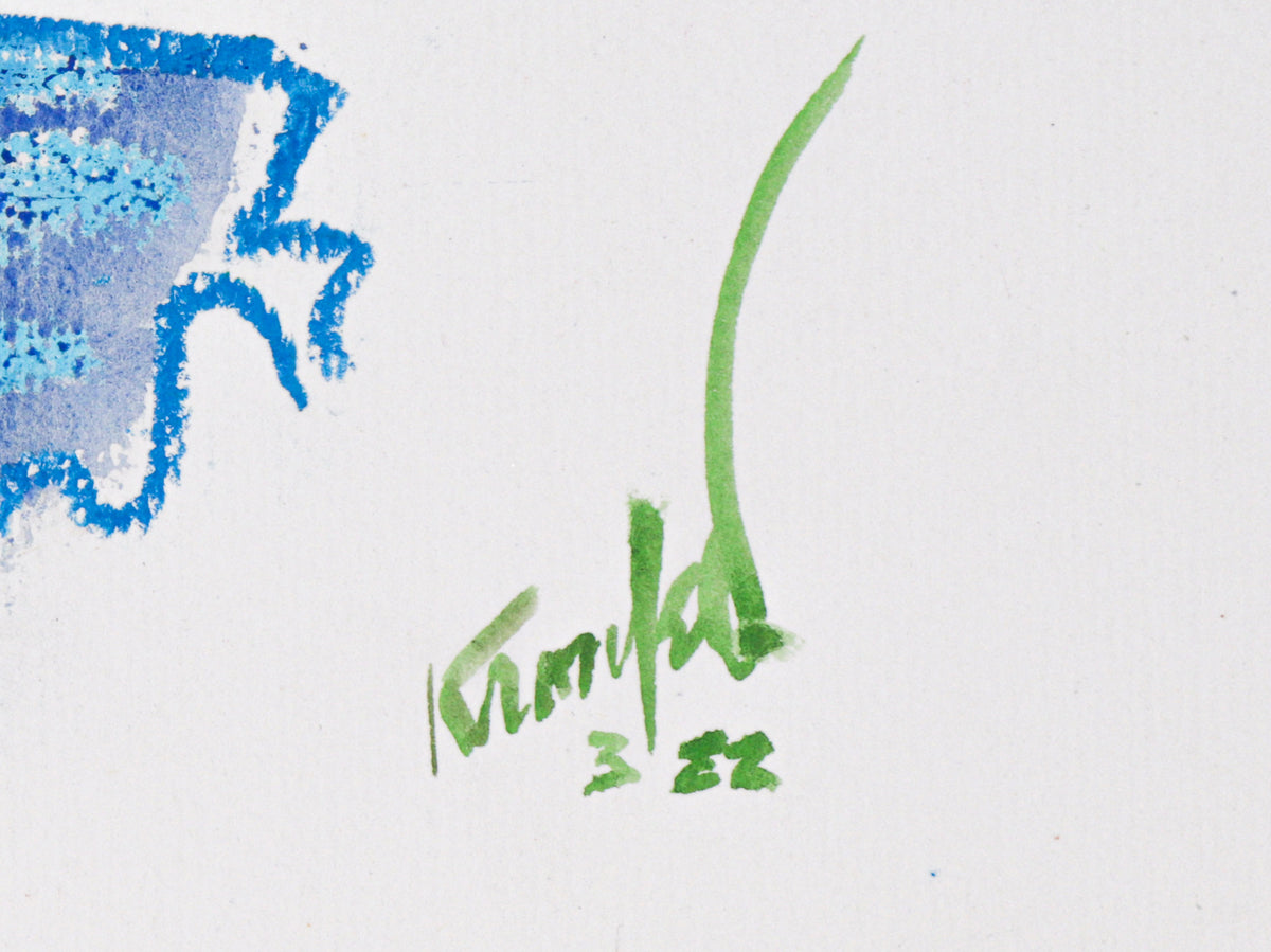 Spring Flower Bouquet<br>1982 Watercolor & Pastel<br><br>#C2282