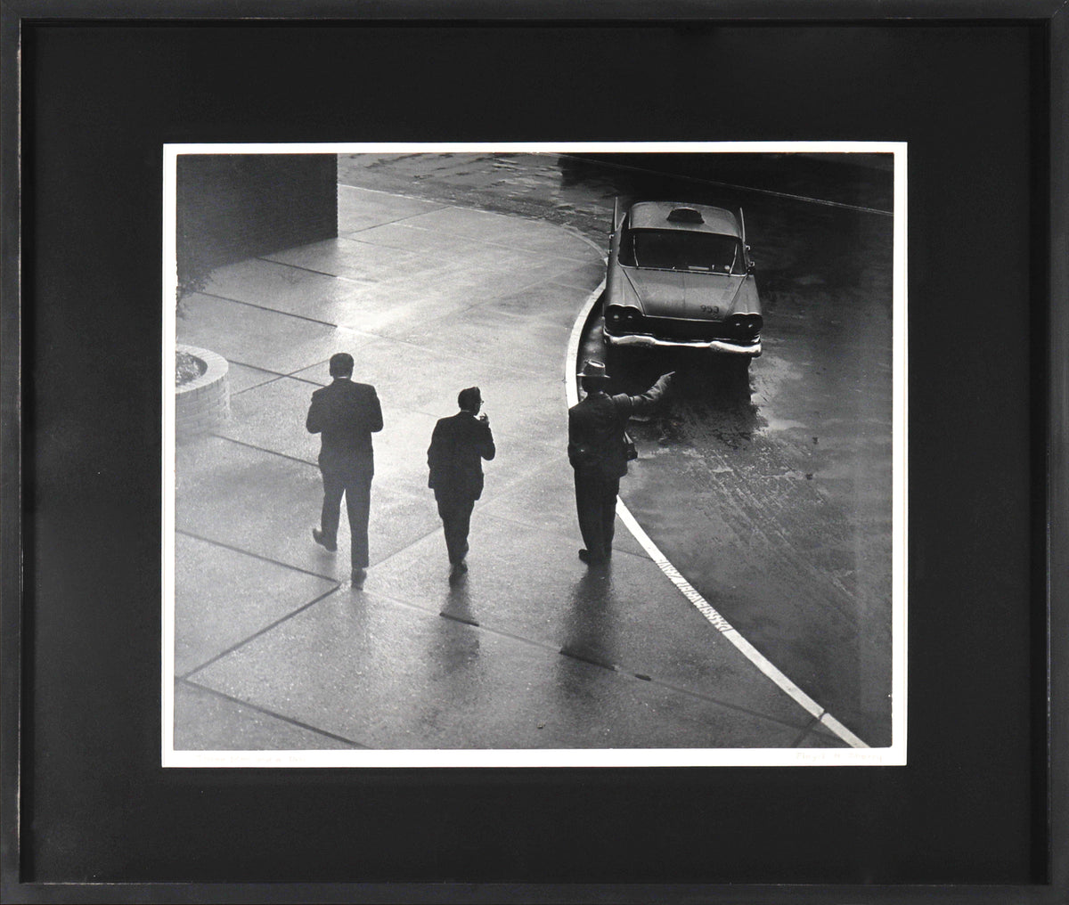 &lt;i&gt;Three Men &amp; a Taxi&lt;/i&gt; &lt;br&gt;1961 Photograph &lt;br&gt;&lt;br&gt;#C2296
