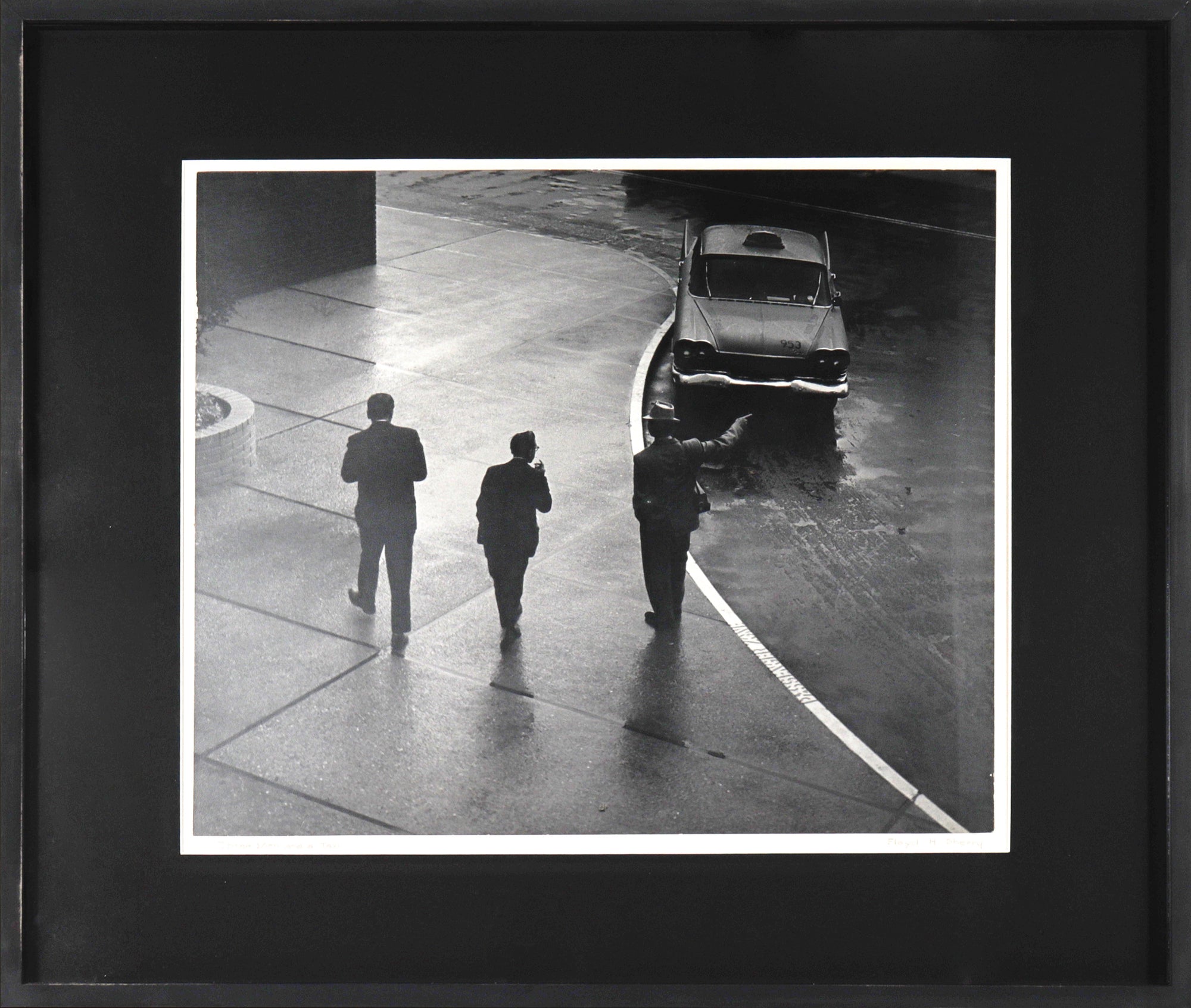<i>Three Men & a Taxi</i> <br>1961 Photograph <br><br>#C2296