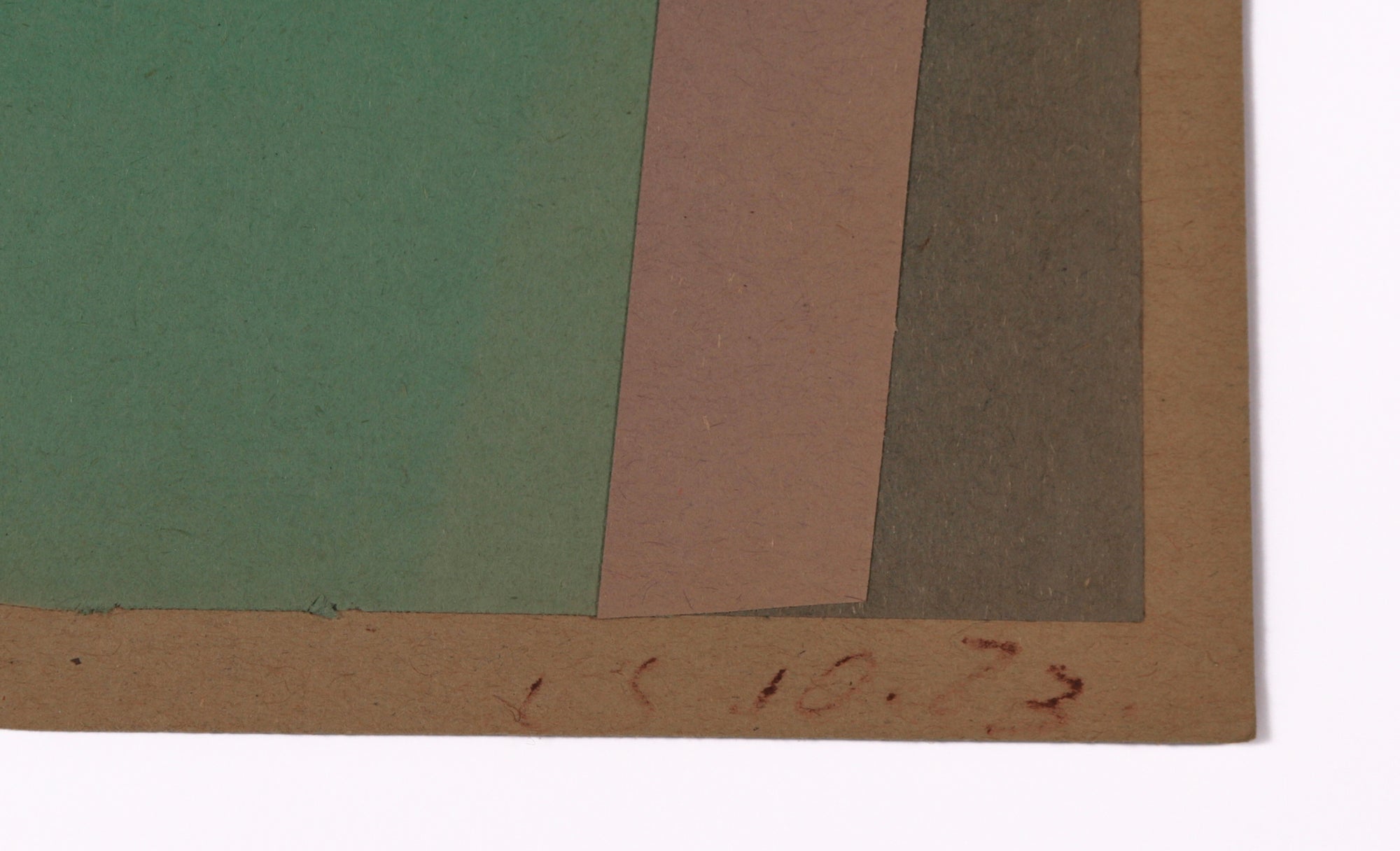 Composition with Kraft Paper <br>1973 Collage<br><br> #C2322