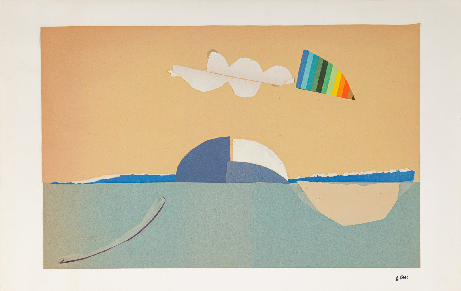 Abstract Maritime Scene<br>1970s<br><br>#C2324