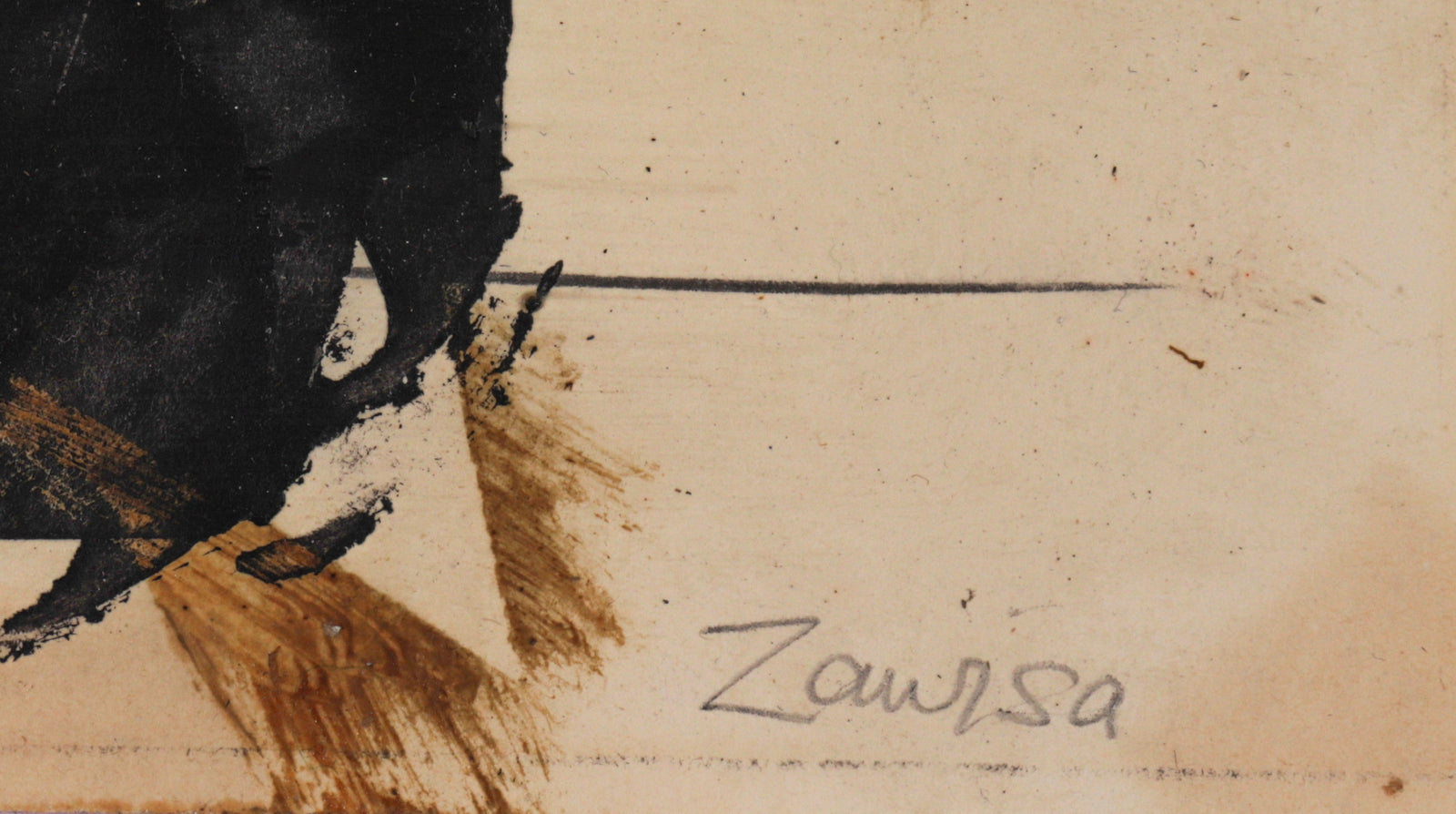 <i>Sports Coupe</i><br>1960 Acrylic and Collage <br><br>#C2334