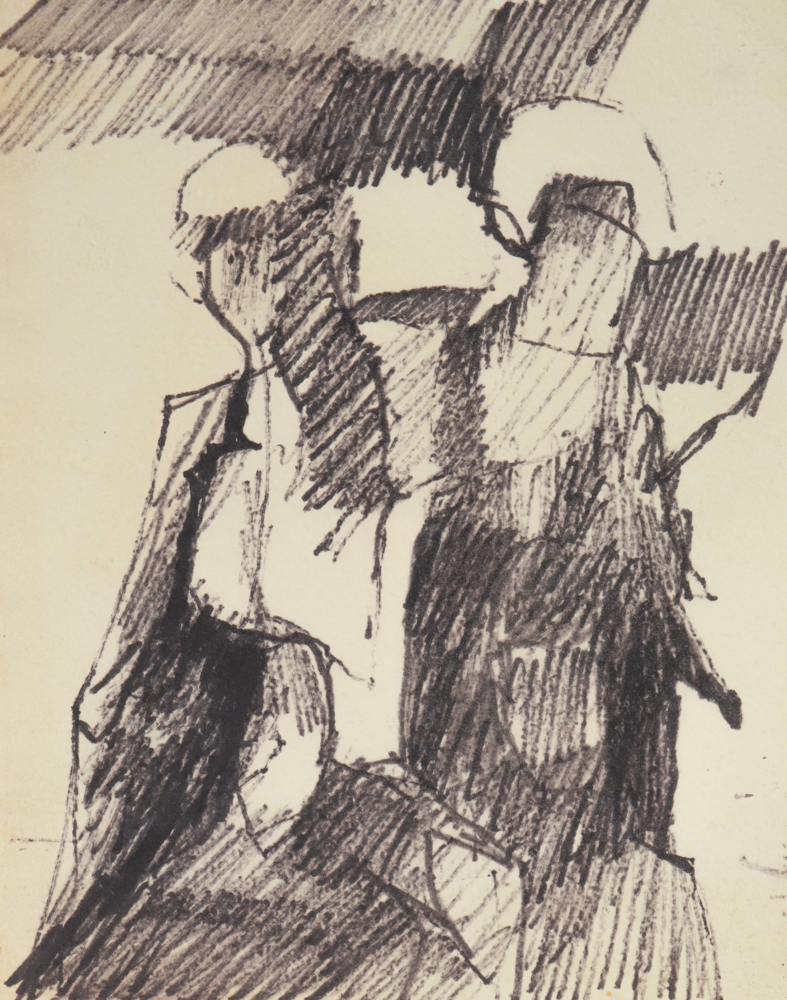 <i>Figurative Sketch</i><br>1960s Ink<br><br>#C2338