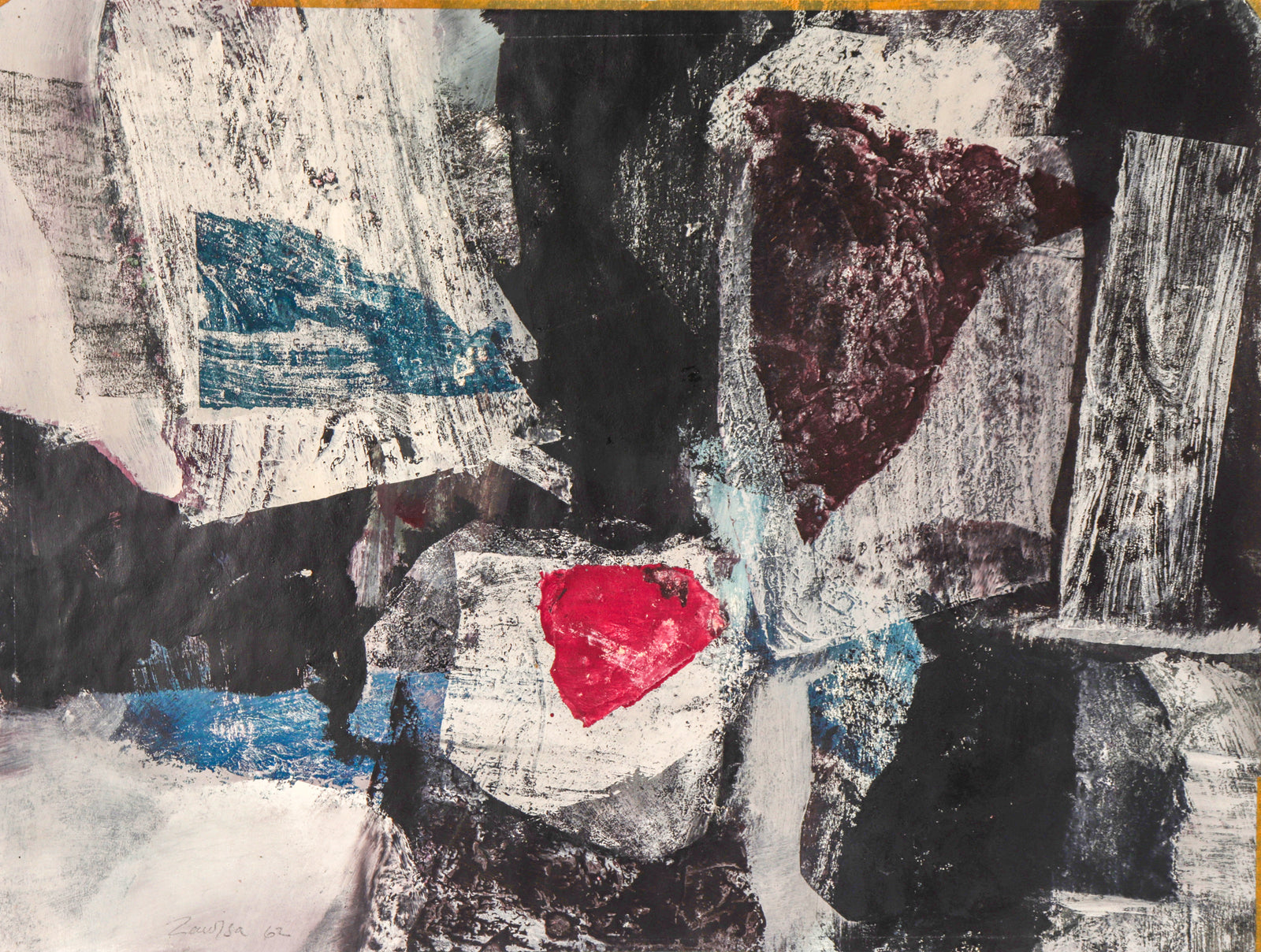 <i>Night</i> or <i>Dawn Gray</i> <br> 1962 Acrylic <br><br>#C2353