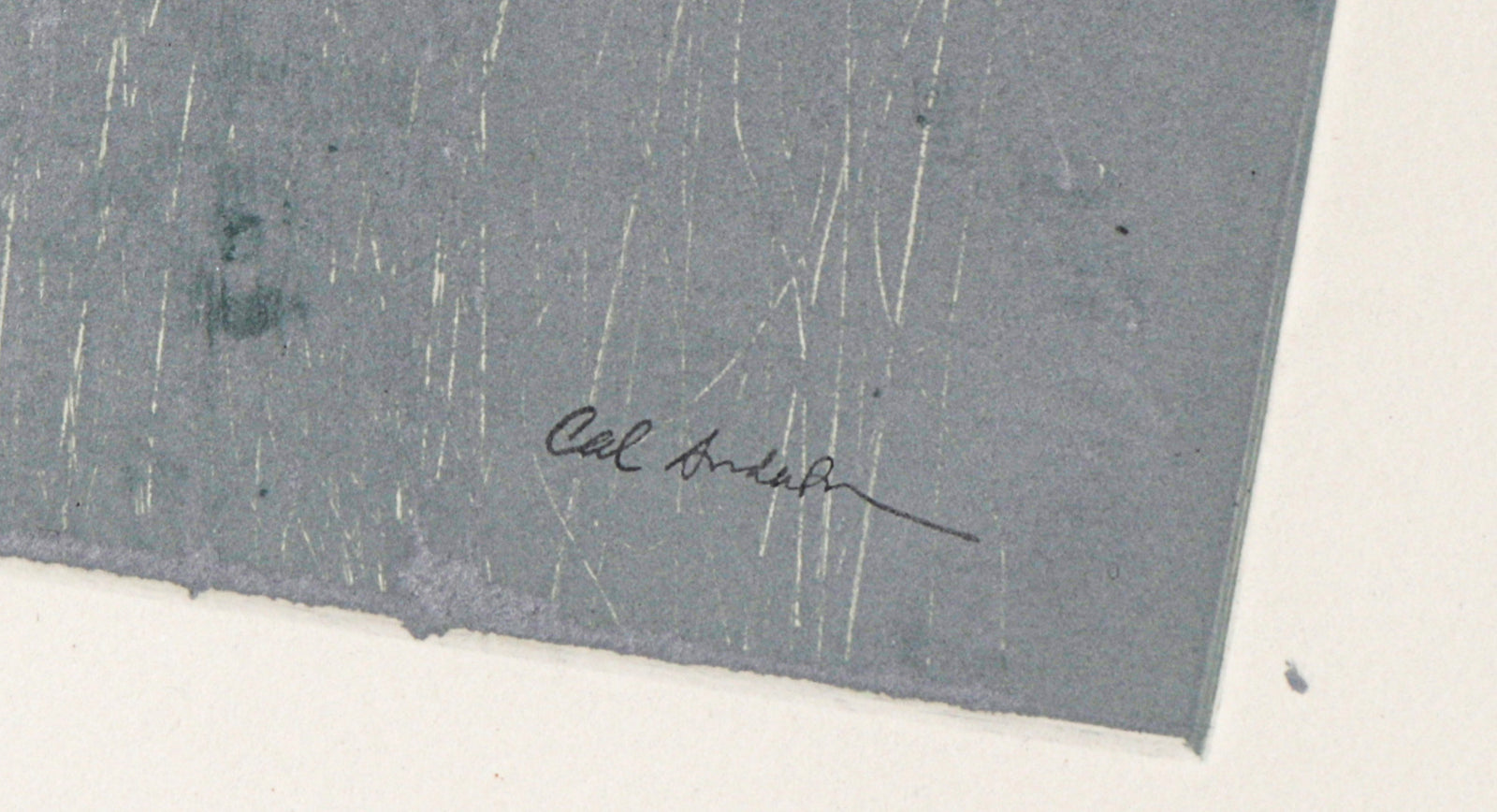 Composition with French Newspaper <br>20th C. Monotype and Collage<br><br> #C2362