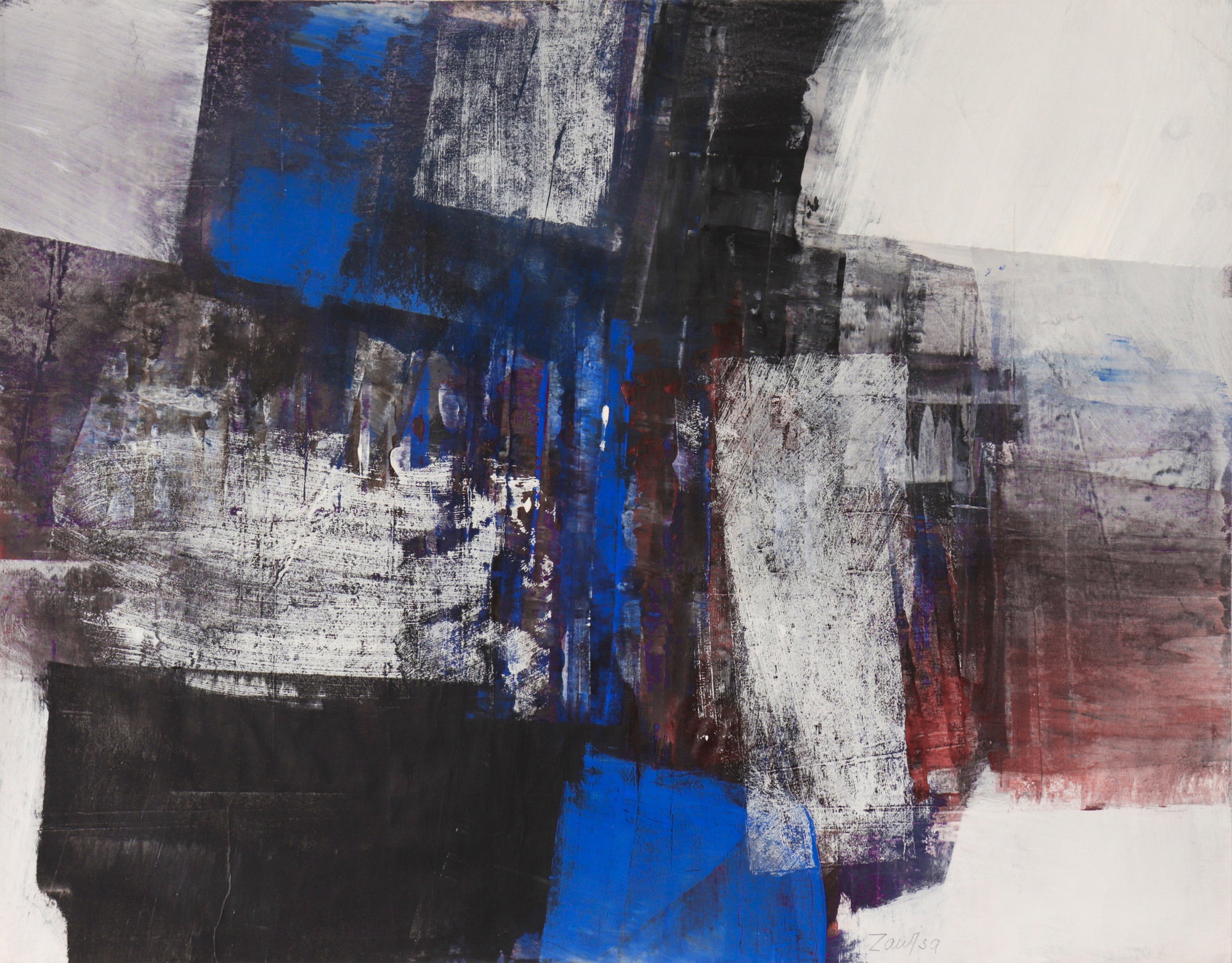 <i>Works of Texture</i> Series <br>1964 Acrylic on Paper <br><br>#C2395