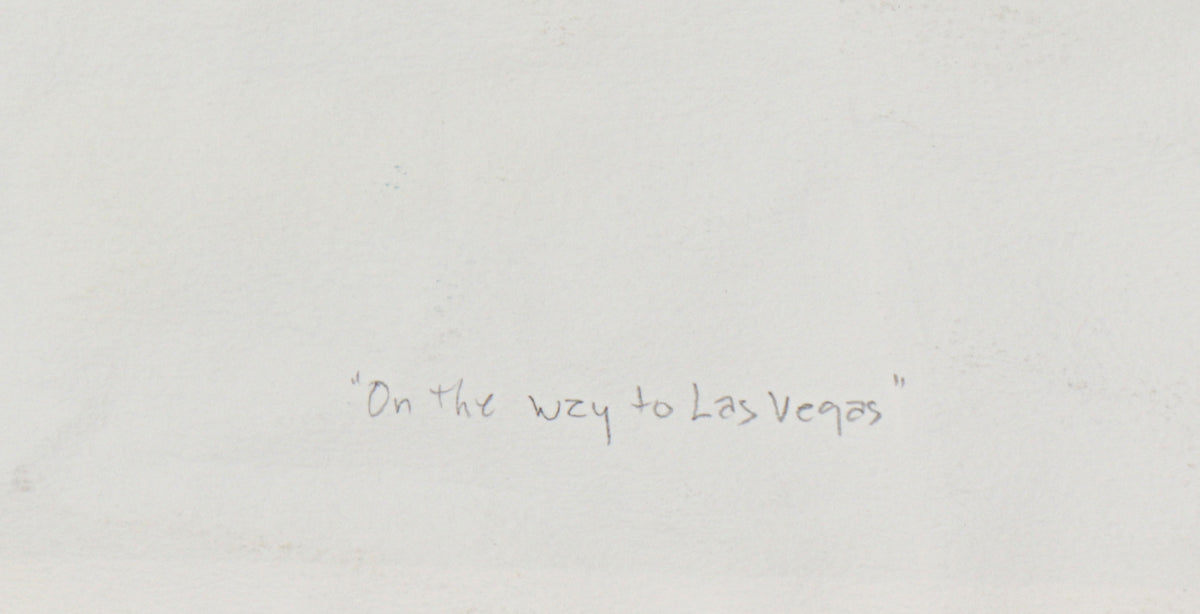 <i>On the Way to Las Vegas</i> <br>1993 Mixed Media Collage <br><br>#C2400