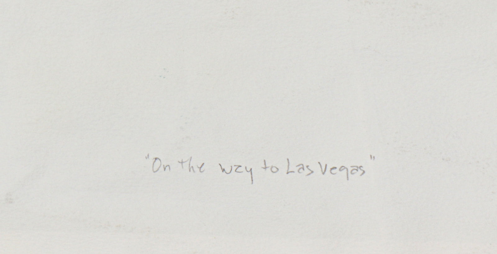 <i>On the Way to Las Vegas</i> <br>1993 Mixed Media Collage <br><br>#C2400