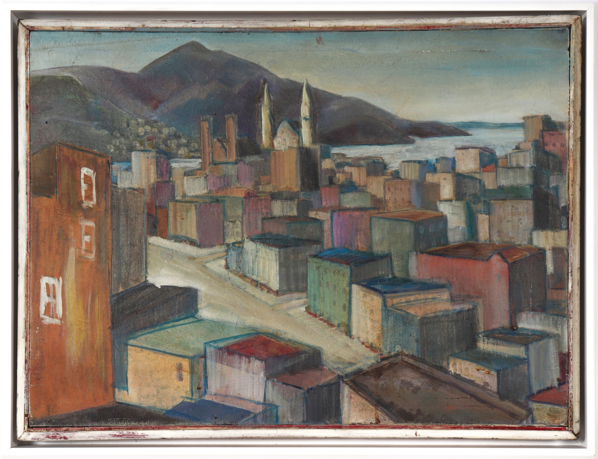 San Francisco Cityscape with Marin Hills<br>20th Century Oil<br><br>#C2466