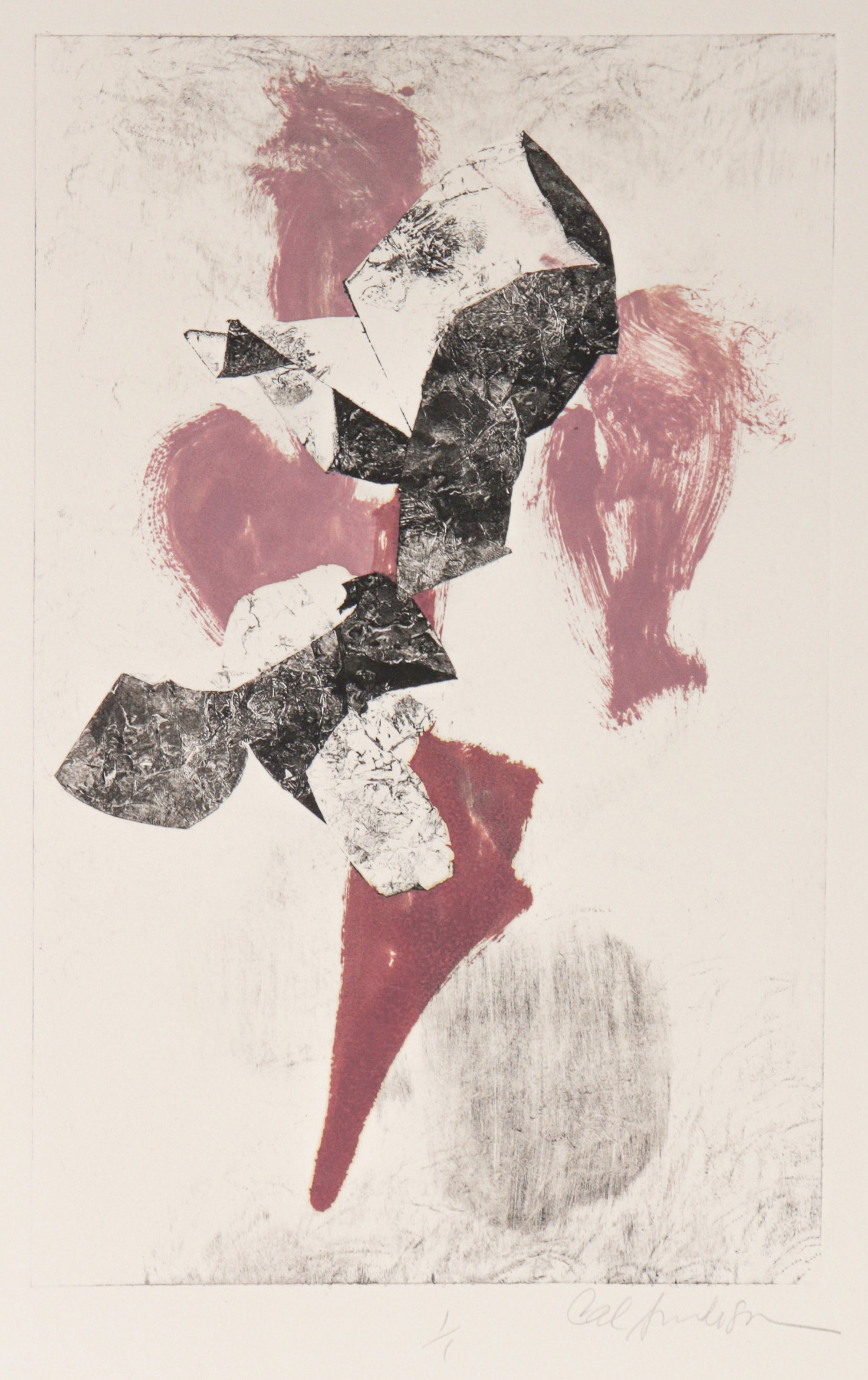 Rock-Like Abstraction <br>20th Century Monoprint <br><br>#C2477