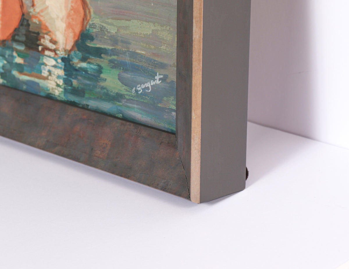 <i>Three Boats</i> <br>20th Century Oil <br><br>#C2488