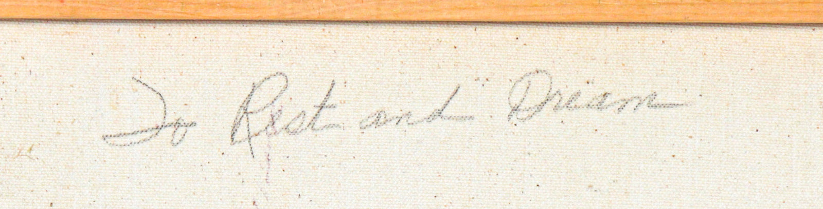 <i>To Rest and Dream</i> <br>21st Century Oil <br><br>#C2528