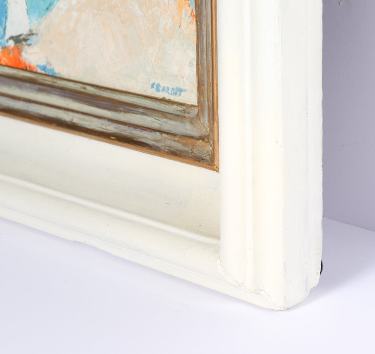 <i>Abstract Boats</i> <br>1979 Oil <br><br>#C2554