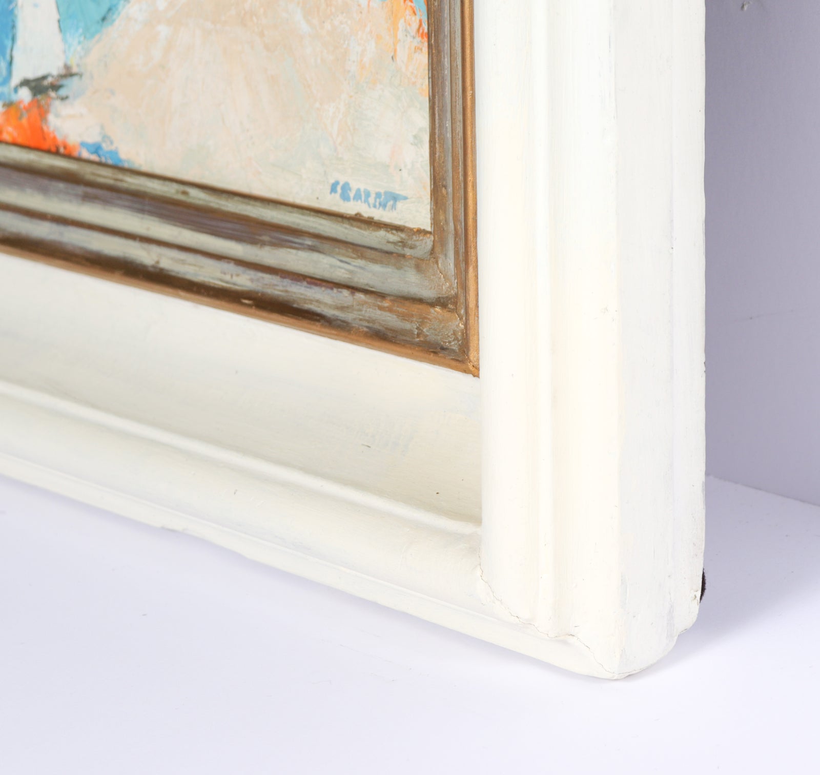 <i>Abstract Boats</i> <br>1979 Oil <br><br>#C2554