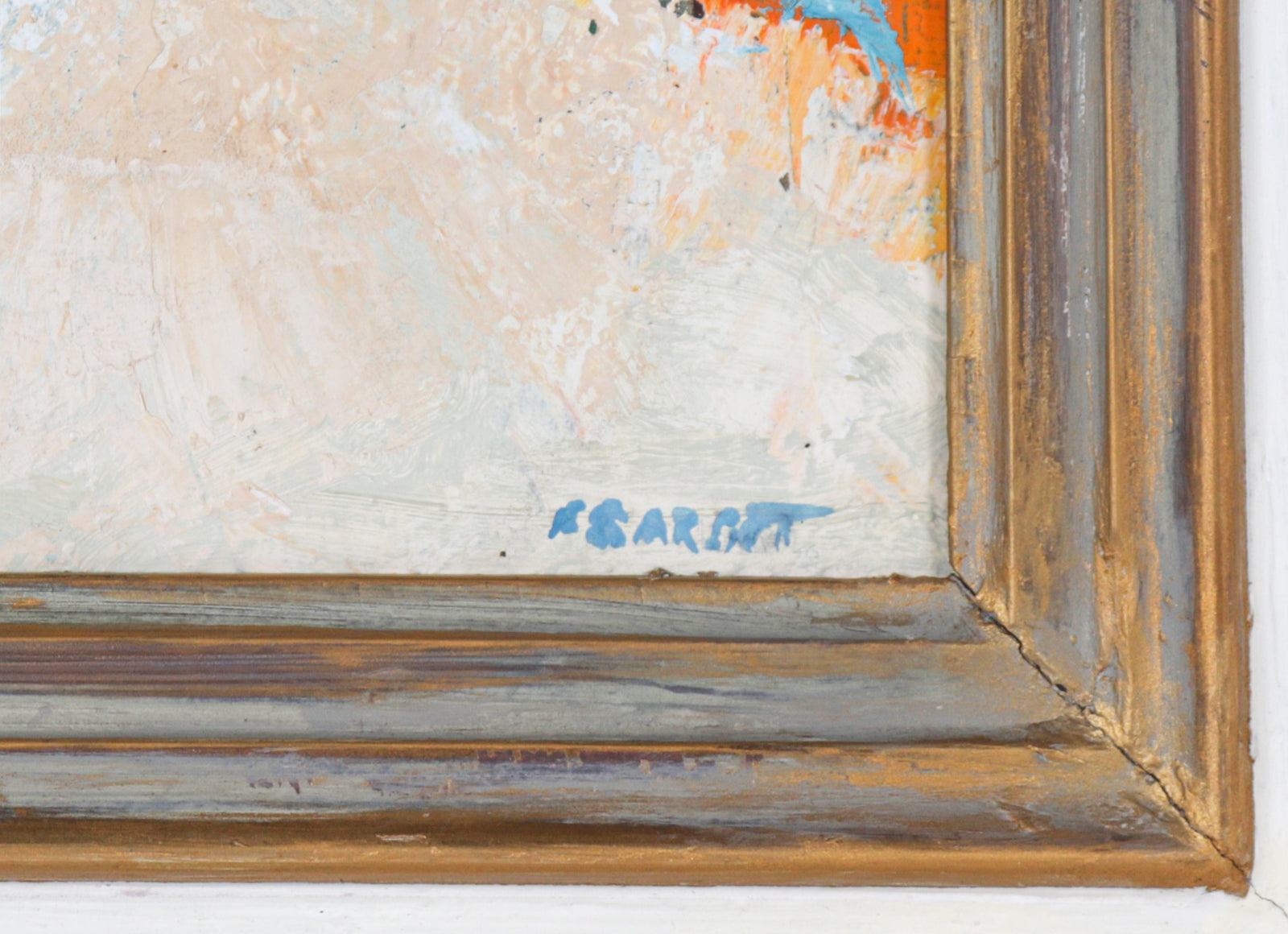 <i>Abstract Boats</i> <br>1979 Oil <br><br>#C2554