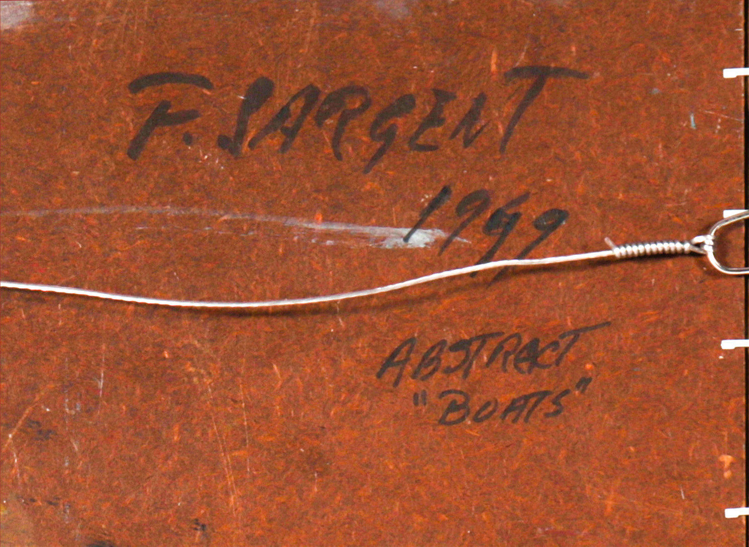 <i>Abstract Boats</i> <br>1979 Oil <br><br>#C2554