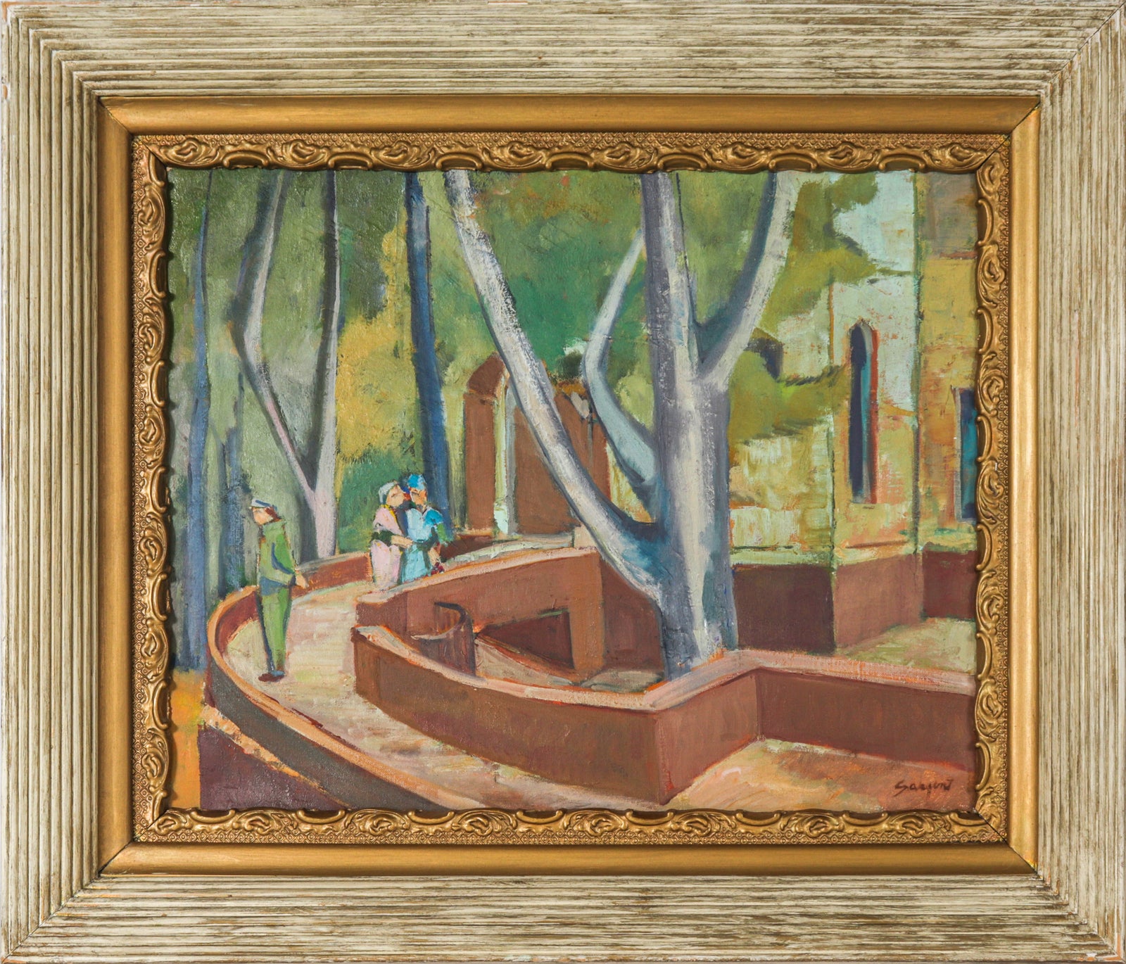 <I>Figures & Trees (Paris)</I> <br>20th Century Oil<br><br>#C2560