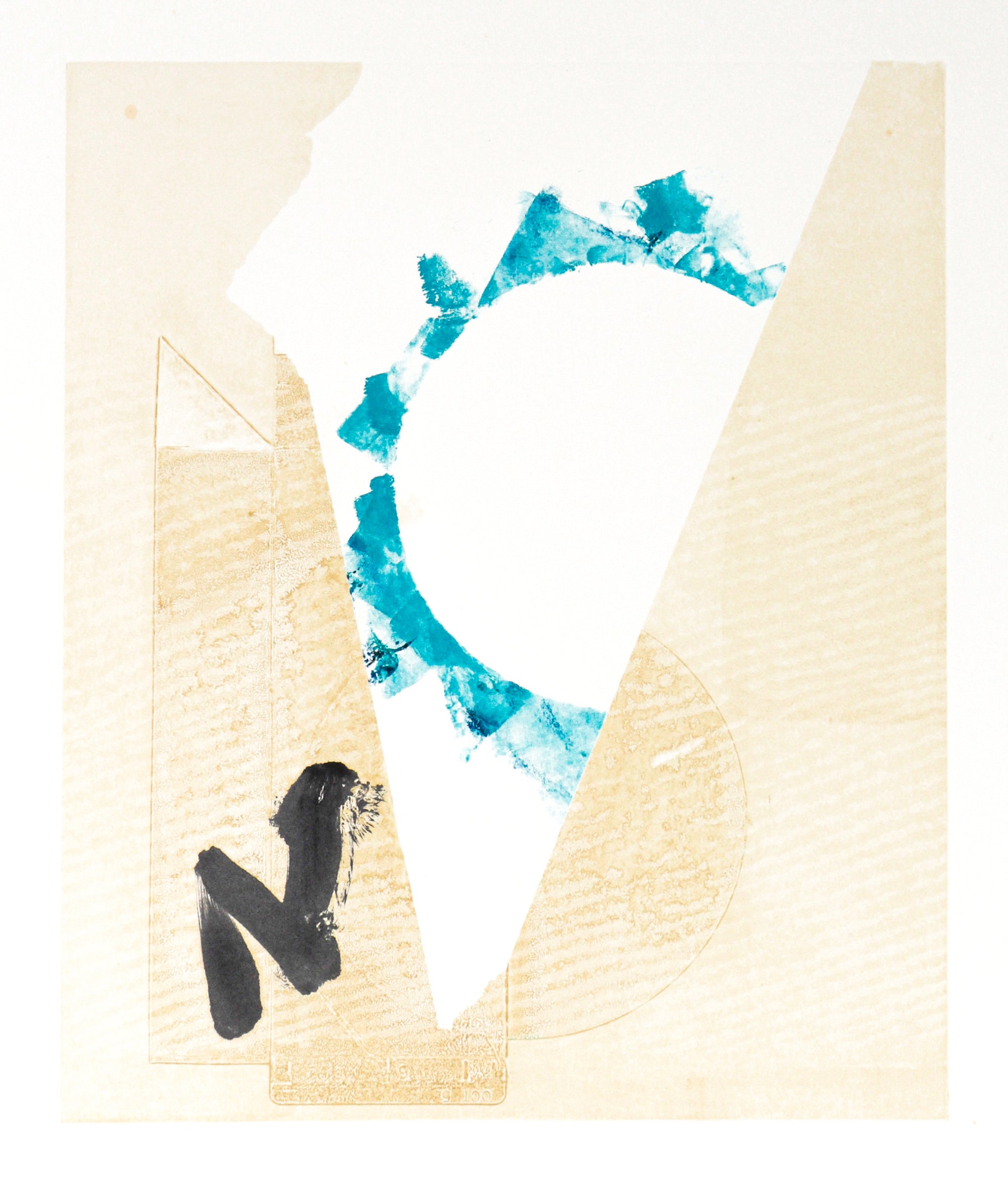 Beach Abstract <br>1992 Monotype <br><br>#C2610