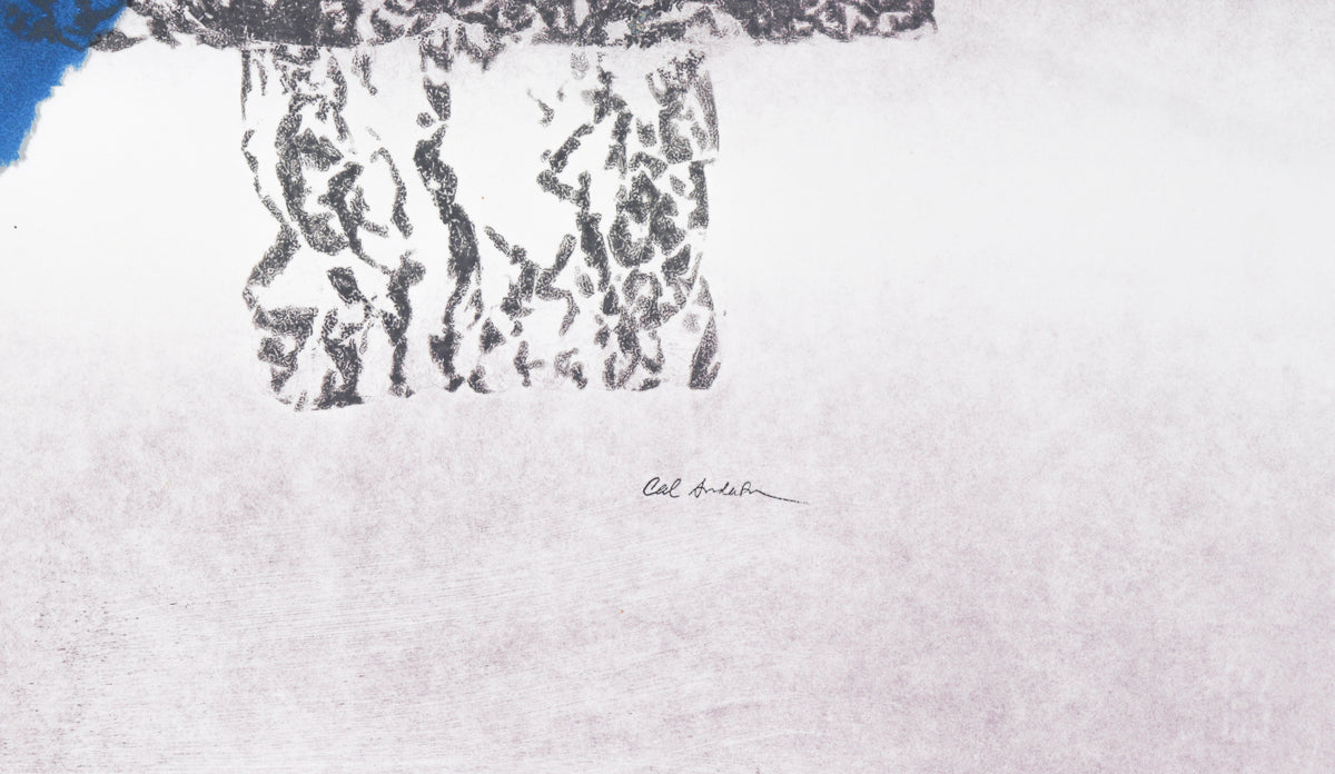 Klein Blue Shape Floating  <br> 20th Century Monoprint <br><br> #C2619