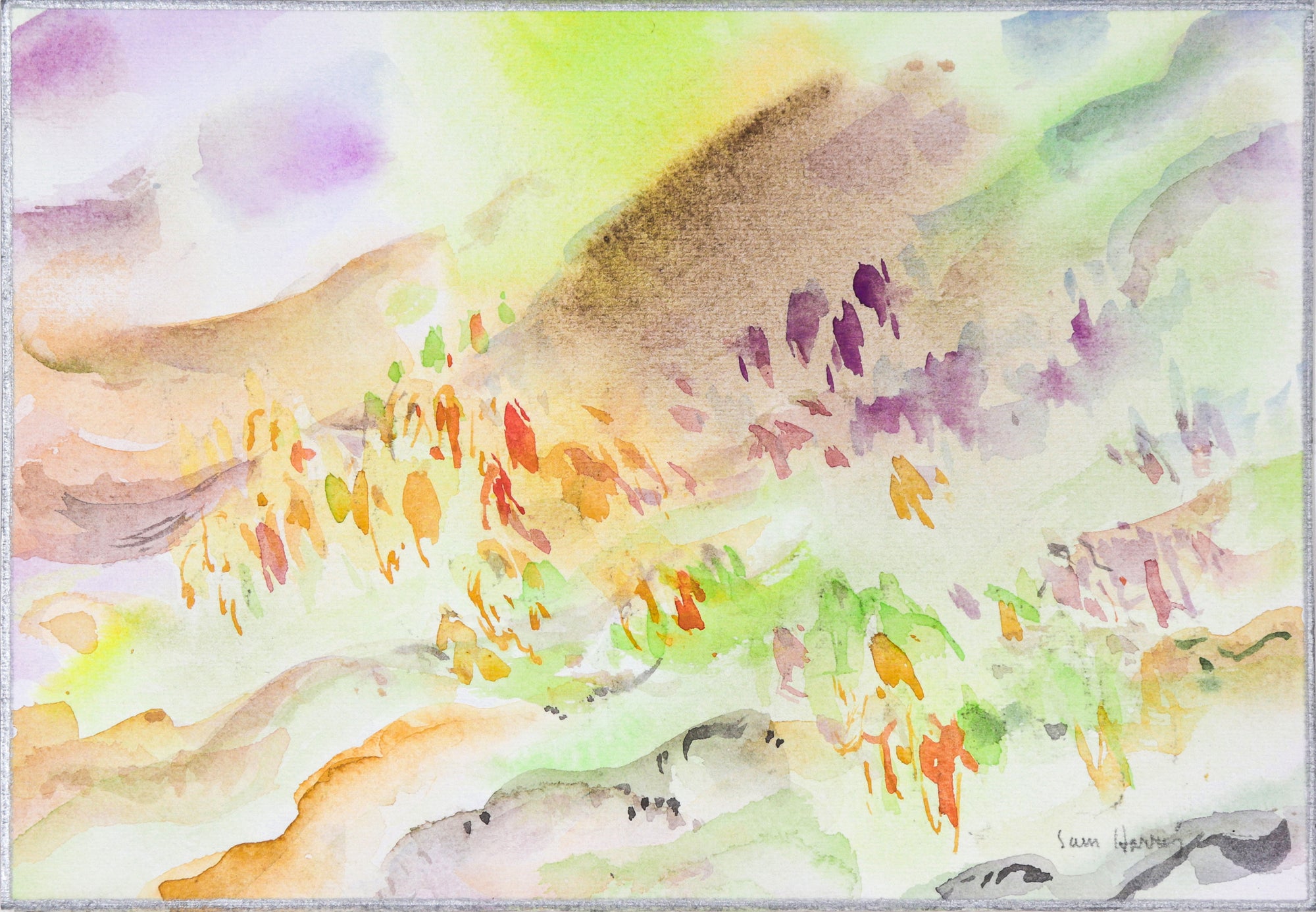 <I>Multitudes</I> <br>20th Century Watercolor<br><br>#C2630