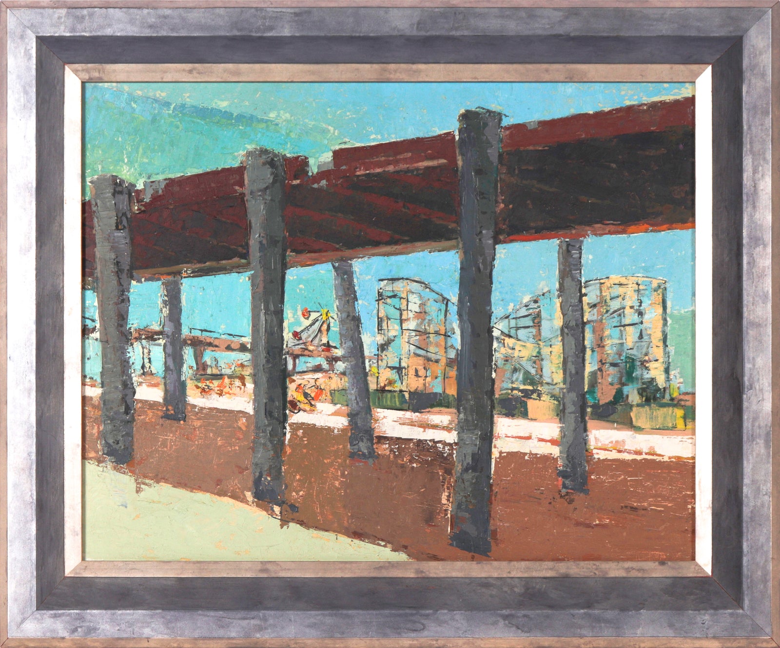 <I>Playland at Ocean Beach (The Big Dipper) </I> <br>20th Century Oil<br><br>#C2654