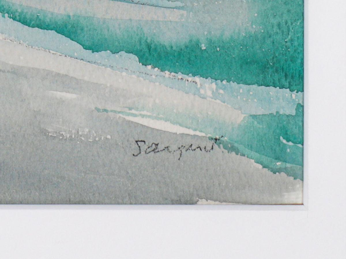 Northern California Coastal Scene<br>20th Century Watercolor<br><br>#C2659