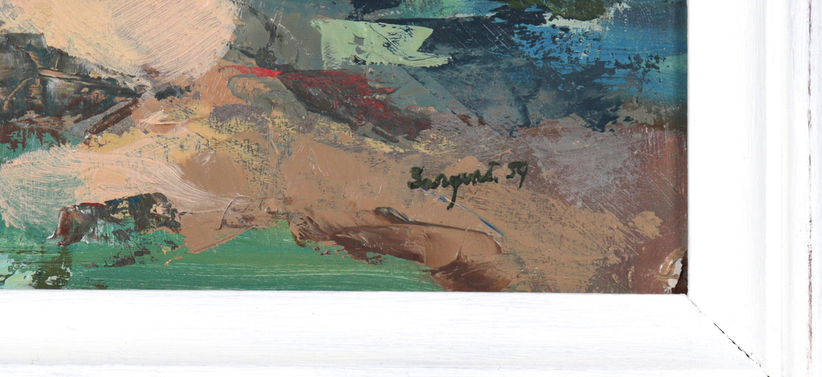 <I>Trees & Rocks</I> <br>1959 Oil<br><br>#C2696