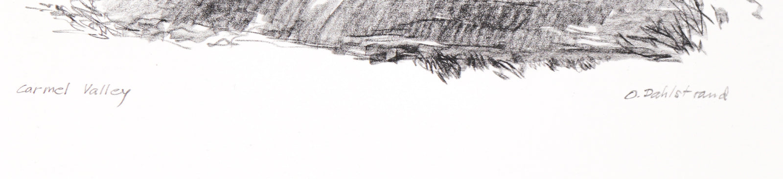 <I>Carmel Valley</I> <br>1967 Graphite<br><br>#C2736