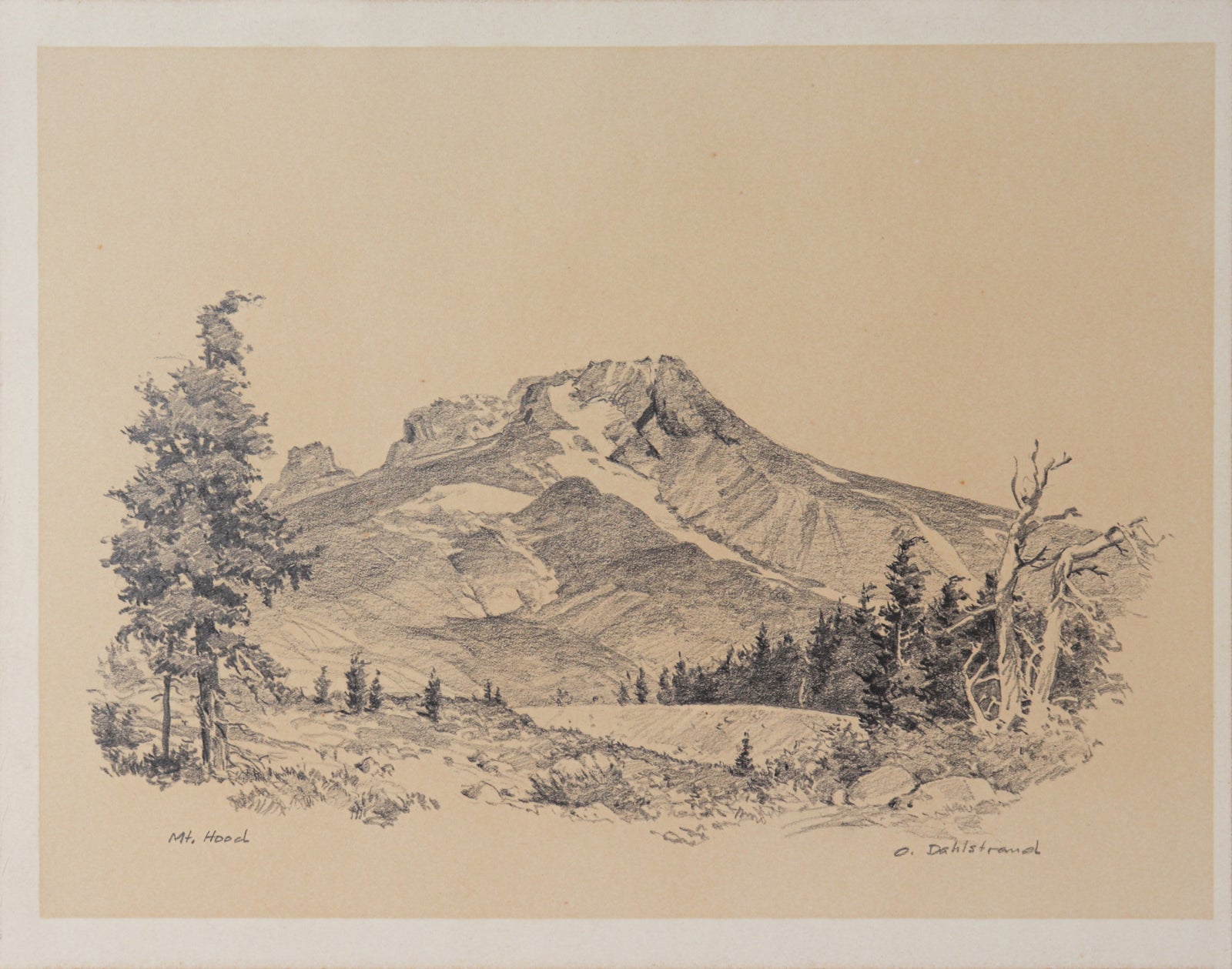 <I>Mt. Hood</I> <br>1987 Graphite <br><br>#C2743