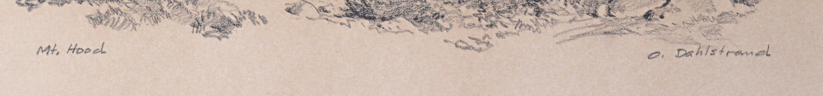 <I>Mt. Hood</I> <br>1987 Graphite <br><br>#C2743