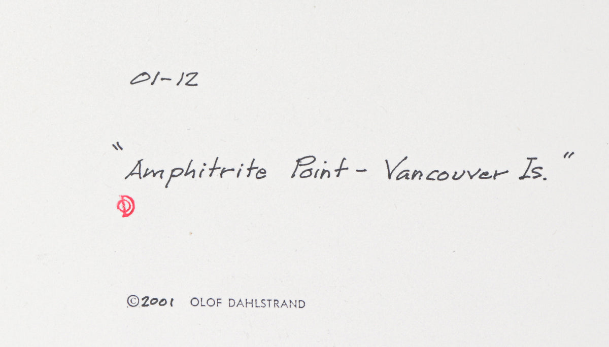 <I>Amphitrite Point - Vancouver Is</I> <br>2001 Graphite<br><br>#C2746