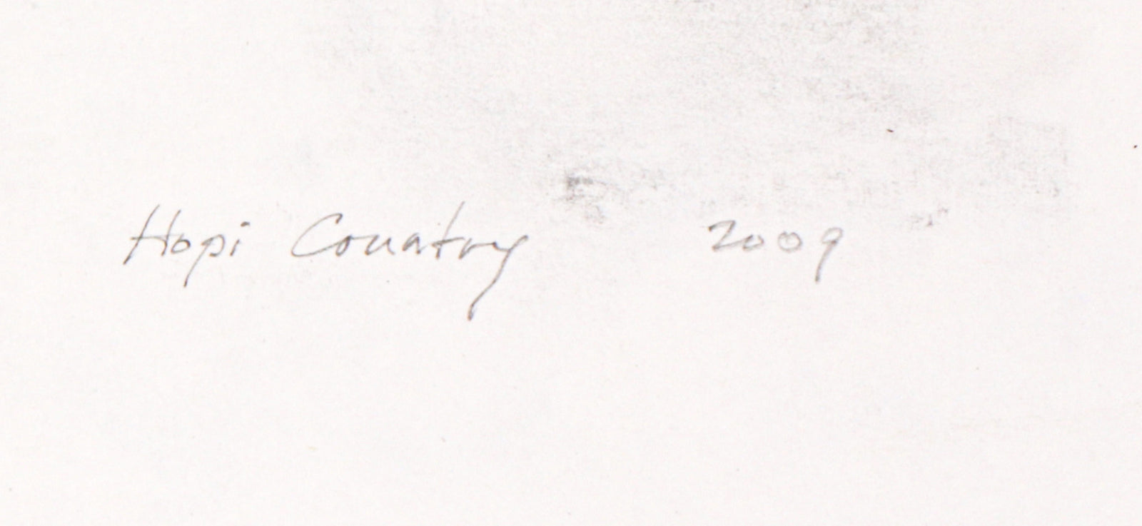 <I>Hopi Country</I> <br>2009 Graphite<br><br>#C2752