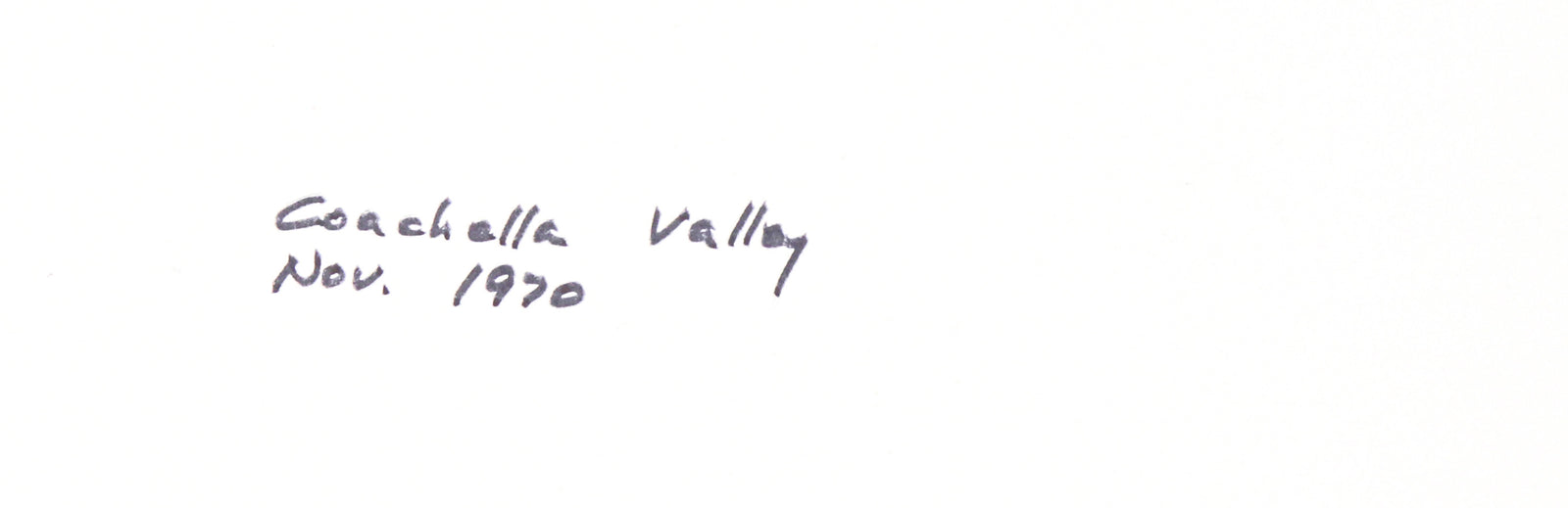 <I>Coachella Valley</I> <br>1970 Graphite<br><br>#C2754