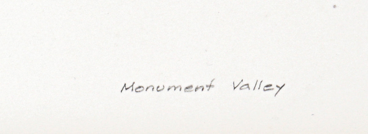 <I>Monument Valley</I> <br>1965 Graphite <br><br>#C2759