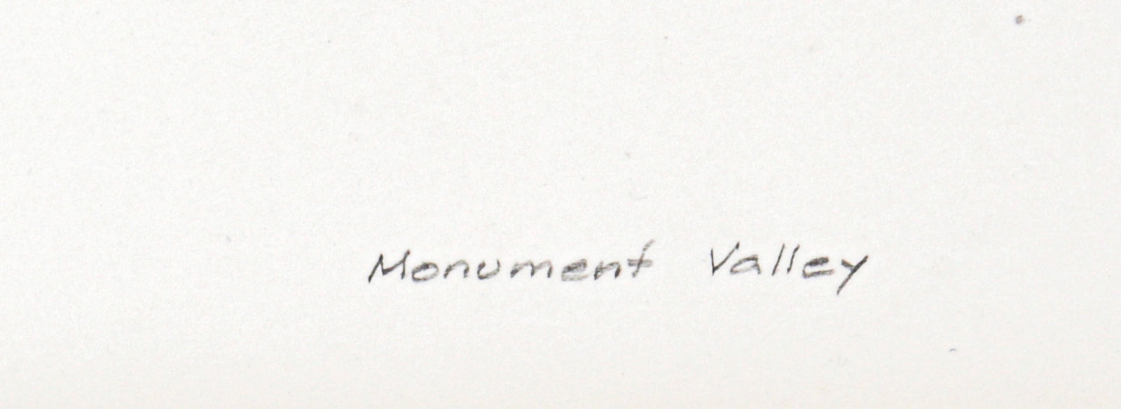 <I>Monument Valley</I> <br>1965 Graphite <br><br>#C2759