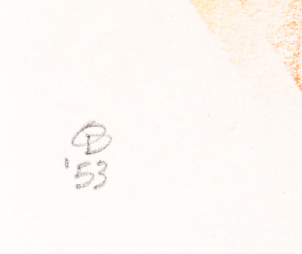 Towels Hanging to Dry<br>1953 Crayon<br><br>#C2763