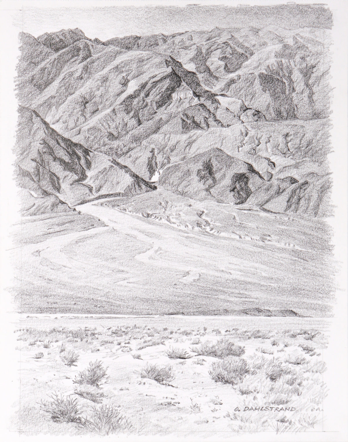 &lt;I&gt;Tucki Mountain, Death Valley&lt;/I&gt; &lt;br&gt;20th Century Graphite&lt;br&gt;&lt;br&gt;#C2768