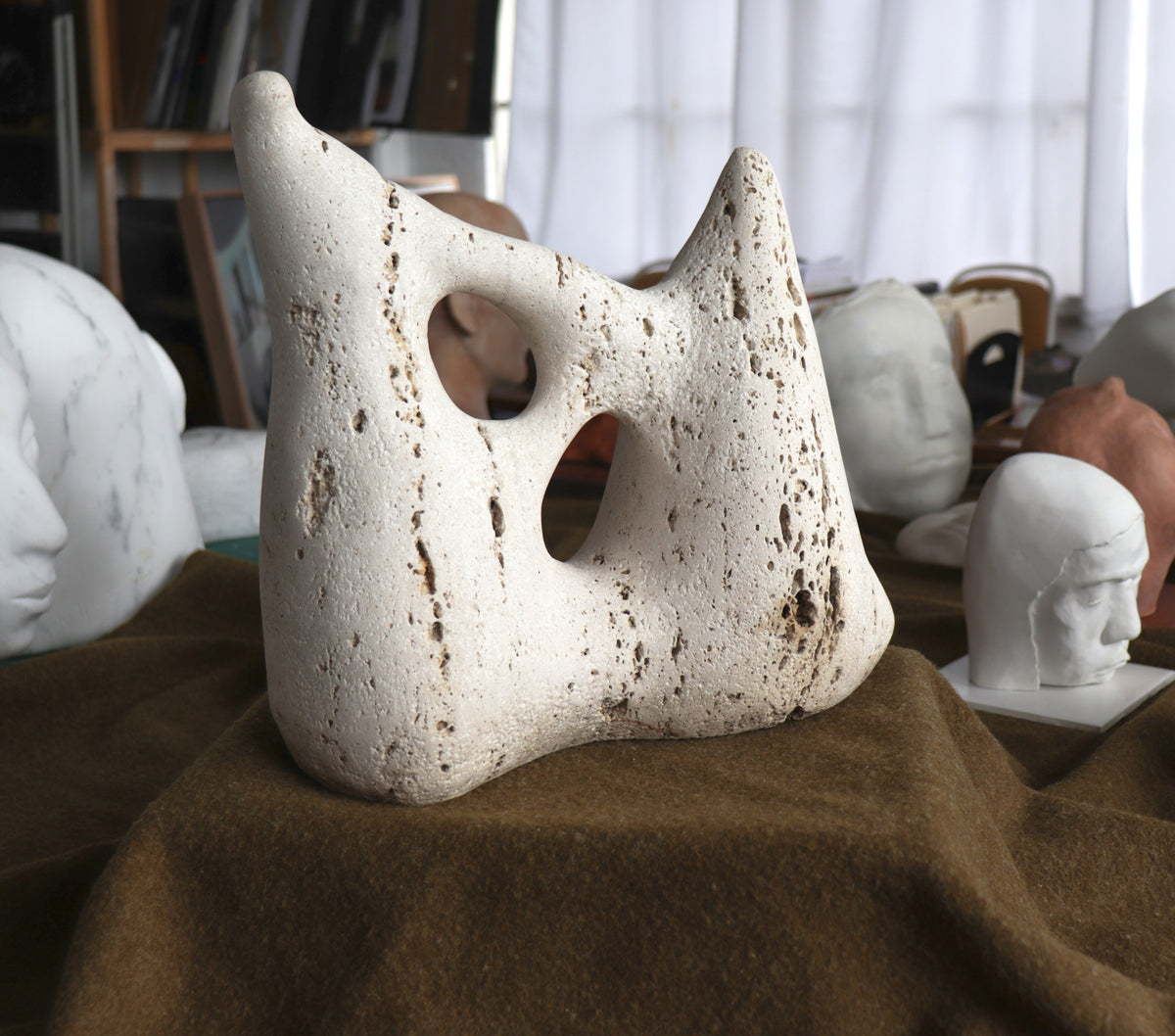 Modernist Abstract Object <br>1980-2000s Stone <br><br>#C2823