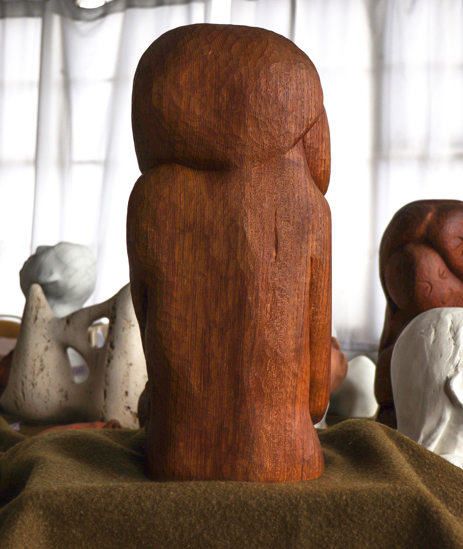 Embracing Figures I <br>20th Century Carved Wood<br><br>#C2862
