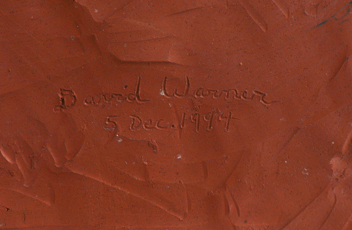 Musing Face <br>1994 Clay Sculpture <br><br>#C2940