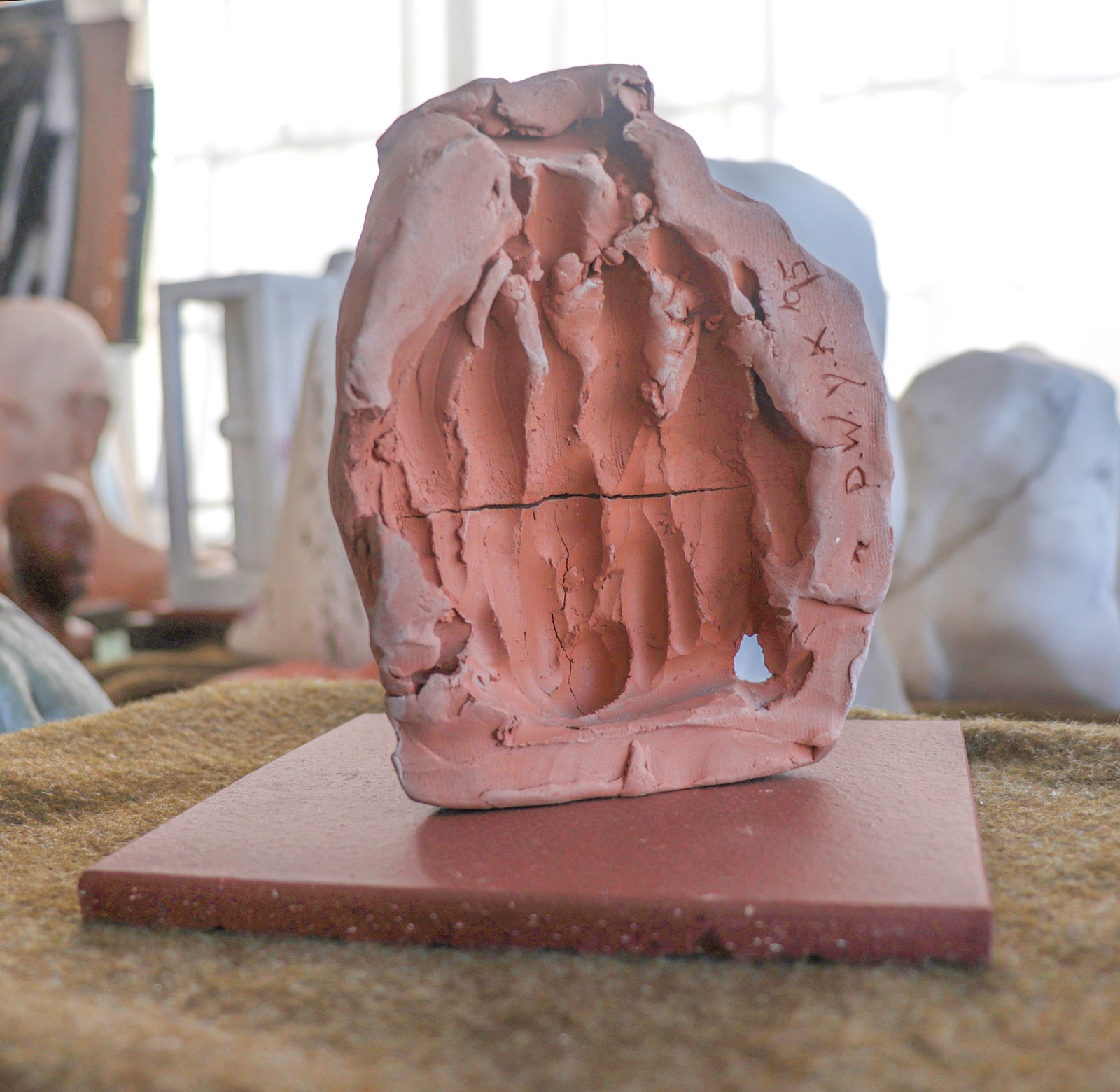 Mask from Ruins <br>1995 Clay Scuplture<br><br>#C2984