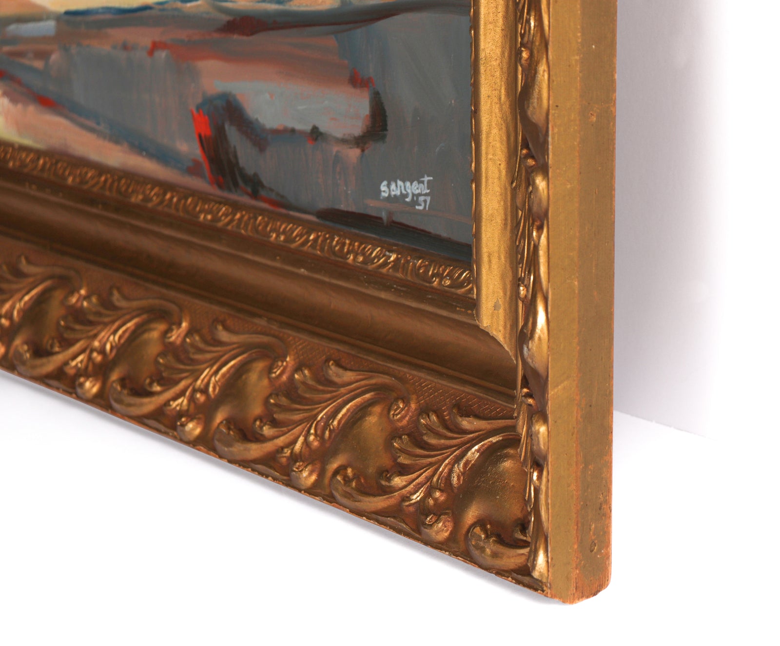 California Desert Scene<br>1957 Oil<br><br>#C3021