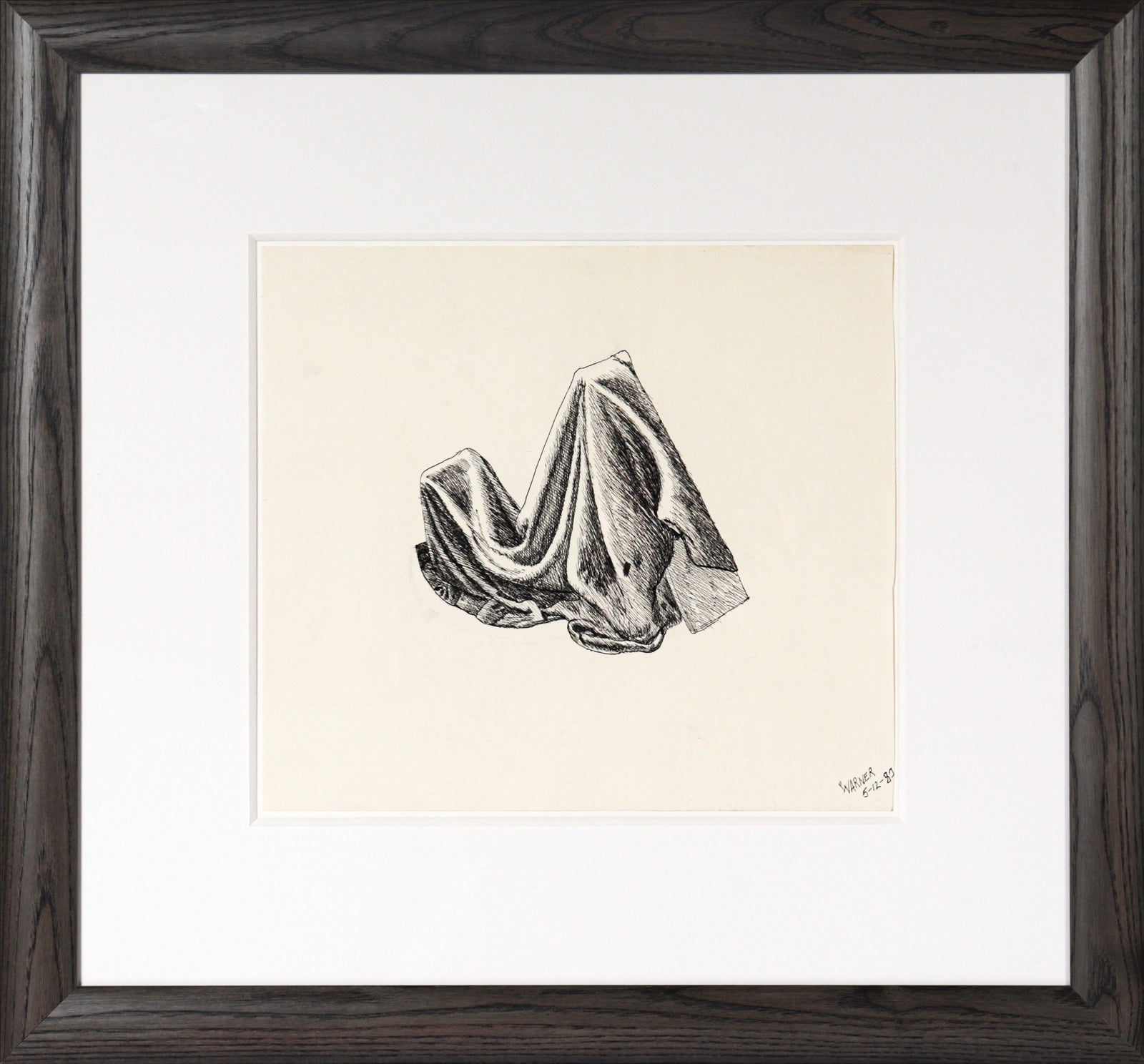 Monochromatic Drape Study <br>1980 Ink <br><br>#C3028
