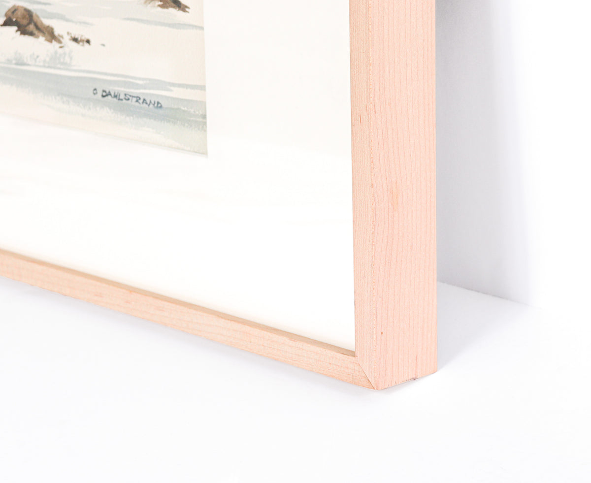 Foggy Coastline Study<br>20th Century Watercolor <br><br>#C3051