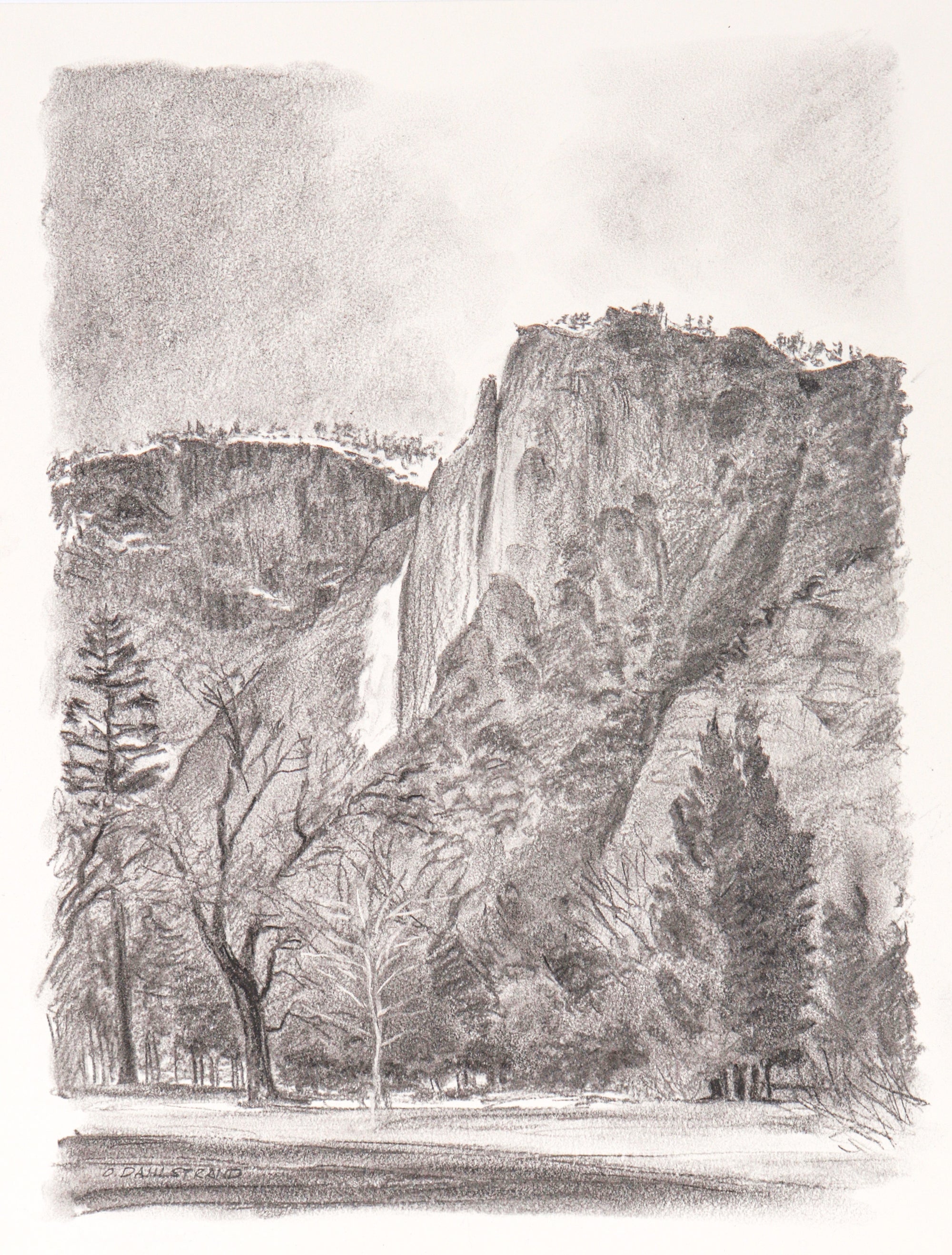 <i>Yosemite Falls</i><br>1967 Charcoal<br><br>#C3096
