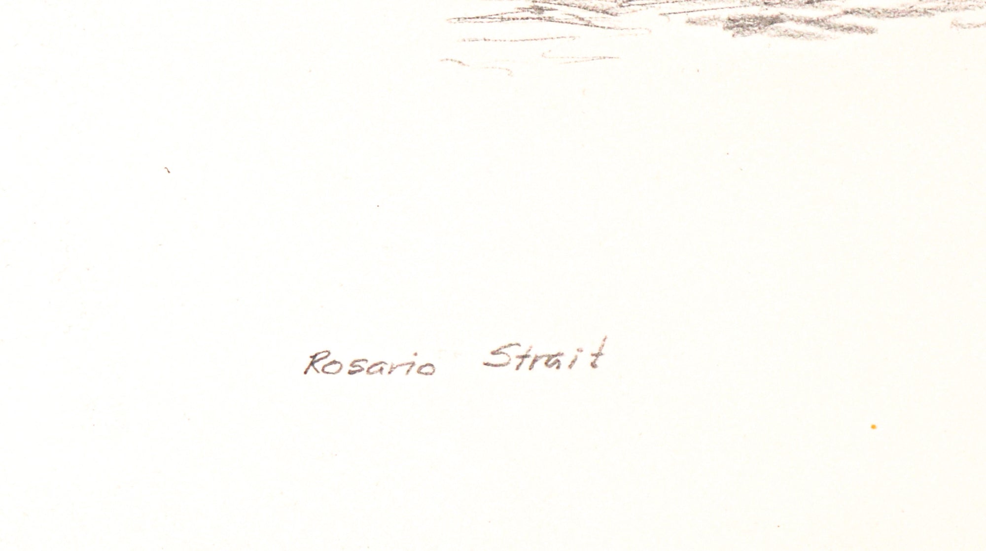 <i>Rosario Strait</i><br>1987 Graphite<br><br>#C3103