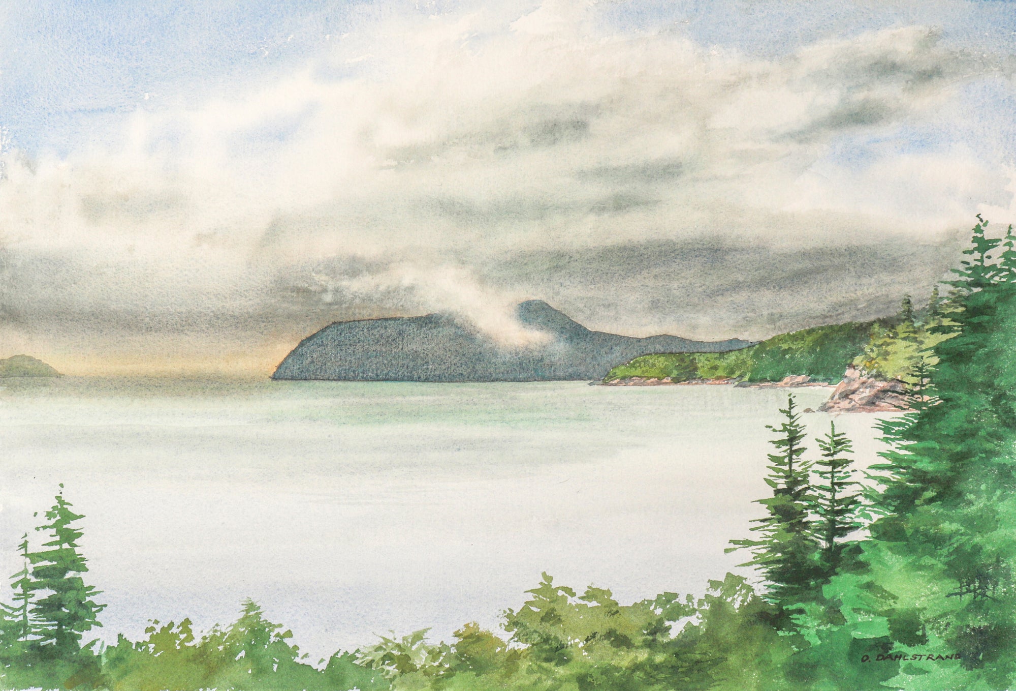 <i>Blakely Island</i><br>1984 Watercolor<br><br>#C3107
