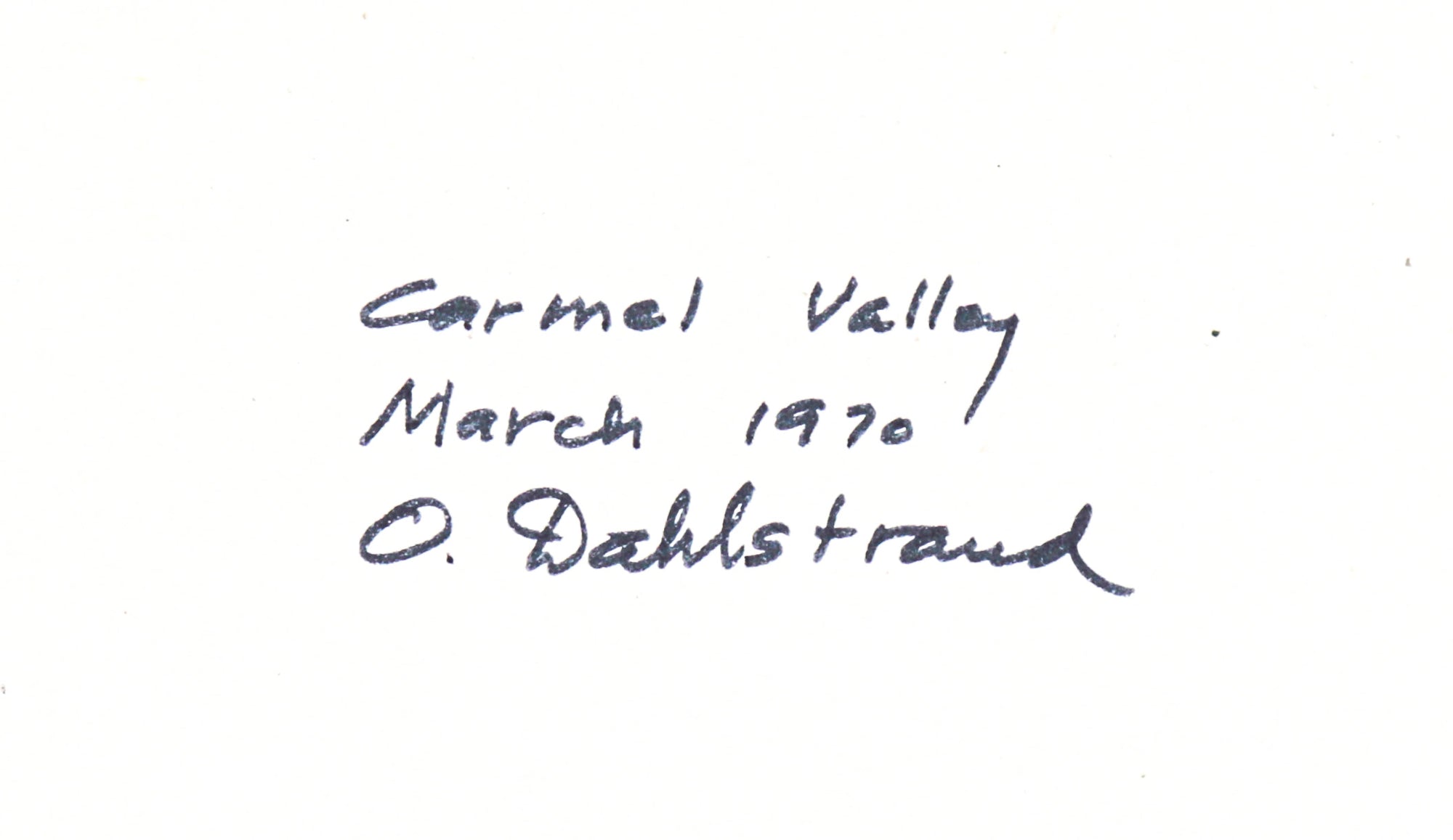<i>Carmel Valley </i><br>1970 Oil <br><br>#C3115