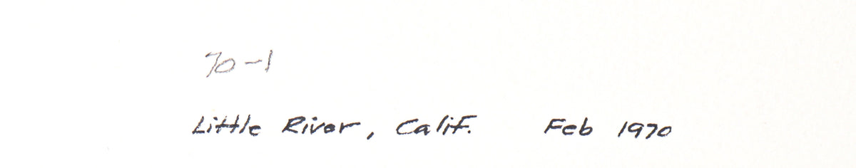 <i>Little River, CA</i><br>1970 Watercolor<br><br>#C3123